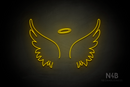 Angel Wings and Halo - LED neon sign