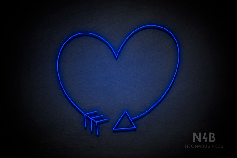 Arrow Heart - LED neon sign