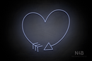 Arrow Heart - LED neon sign