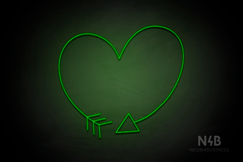 Arrow Heart - LED neon sign