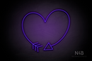 Arrow Heart - LED neon sign