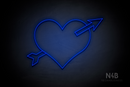 Arrowed Heart - LED neon sign