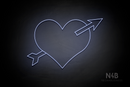 Arrowed Heart - LED neon sign