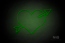 Arrowed Heart - LED neon sign