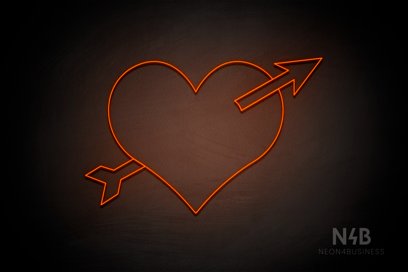 Arrowed Heart - LED neon sign