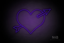 Arrowed Heart - LED neon sign