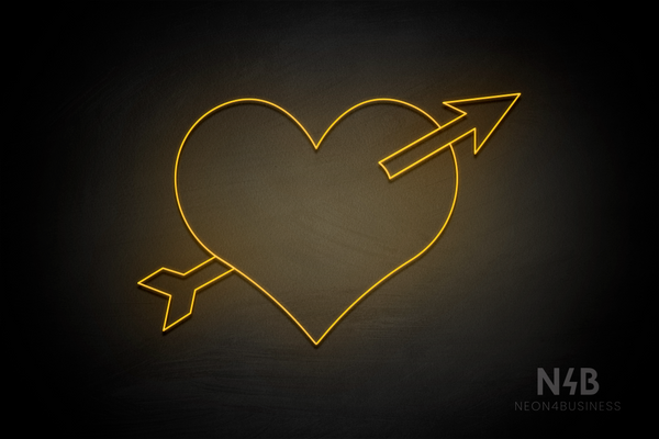 Arrowed Heart - LED neon sign