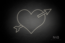 Arrowed Heart - LED neon sign