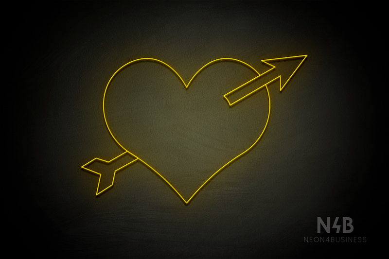 Arrowed Heart - LED neon sign