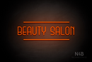 "BEAUTY SALON" (Bubbles font) - LED neon sign