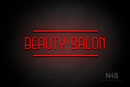 "BEAUTY SALON" (Bubbles font) - LED neon sign