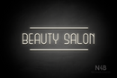 "BEAUTY SALON" (Bubbles font) - LED neon sign