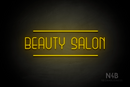 "BEAUTY SALON" (Bubbles font) - LED neon sign