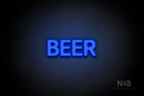 "BEER" (Adventure font) - LED neon sign