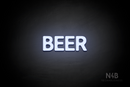 "BEER" (Adventure font) - LED neon sign