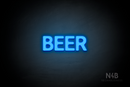 "BEER" (Adventure font) - LED neon sign
