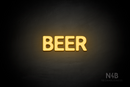 "BEER" (Adventure font) - LED neon sign