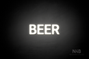 "BEER" (Adventure font) - LED neon sign