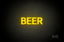 "BEER" (Adventure font) - LED neon sign