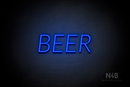 "BEER" (Optika font) - LED neon sign