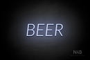 "BEER" (Optika font) - LED neon sign