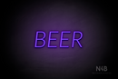 "BEER" (Optika font) - LED neon sign