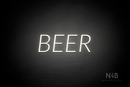 "BEER" (Optika font) - LED neon sign