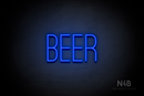 "BEER" (Diamond font) - LED neon sign