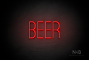 "BEER" (Diamond font) - LED neon sign