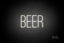 "BEER" (Diamond font) - LED neon sign