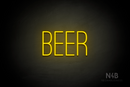 "BEER" (Diamond font) - LED neon sign