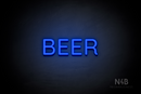 "BEER" (Castle font) - LED neon sign