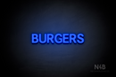 "BURGERS" (Adventure font) - LED neon sign
