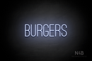 "BURGERS" (Diamond font) - LED neon sign