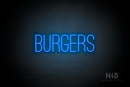 "BURGERS" (Diamond font) - LED neon sign