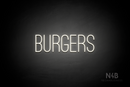 "BURGERS" (Diamond font) - LED neon sign