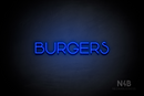 "BURGERS" (Reason font) - LED neon sign