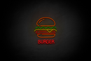 BURGER ("BURGER" Custom font) - LED neon sign