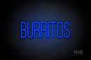 "BURRITOS" (Diamond font) - LED neon sign