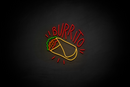 Burrito ("Burritos" Custom font) - LED neon sign