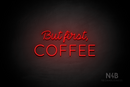 "But first, COFFEE" (Neko Demo - Castle font) - LED neon sign