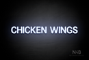 "CHICKEN WINGS" (Adventure font) - LED neon sign