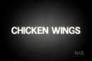 "CHICKEN WINGS" (Adventure font) - LED neon sign
