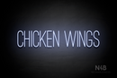"CHICKEN WINGS" (Diamond font) - LED neon sign