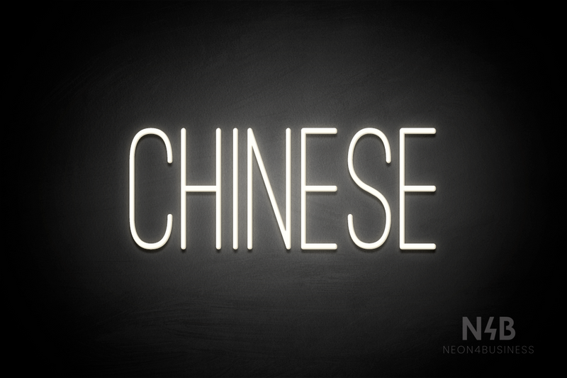 "CHINESE" (Diamond font) - LED neon sign