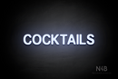 "COCKTAILS" (Adventure font) - LED neon sign