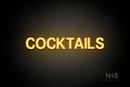 "COCKTAILS" (Adventure font) - LED neon sign