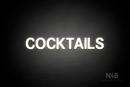 "COCKTAILS" (Adventure font) - LED neon sign