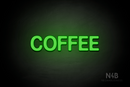 "COFFEE" (Adventure font) - LED neon sign