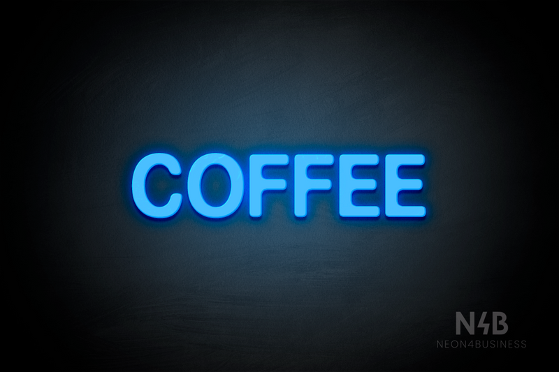 "COFFEE" (Adventure font) - LED neon sign